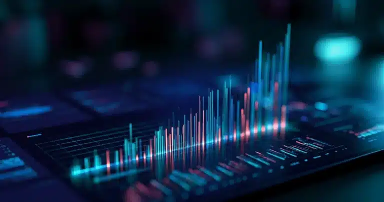 Dashboard showing AI tools adoption statistics for 2026 businesses