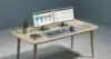 Isometric 3D render of an office desk running lead generation software