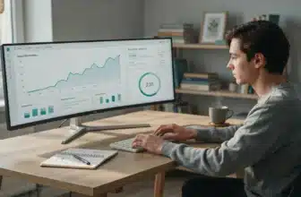 Person reviewing a subscriber growth dashboard while building an email list from scratch